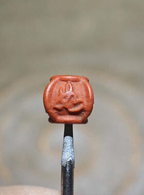 天然南红手工雕刻吉祥如意散珠