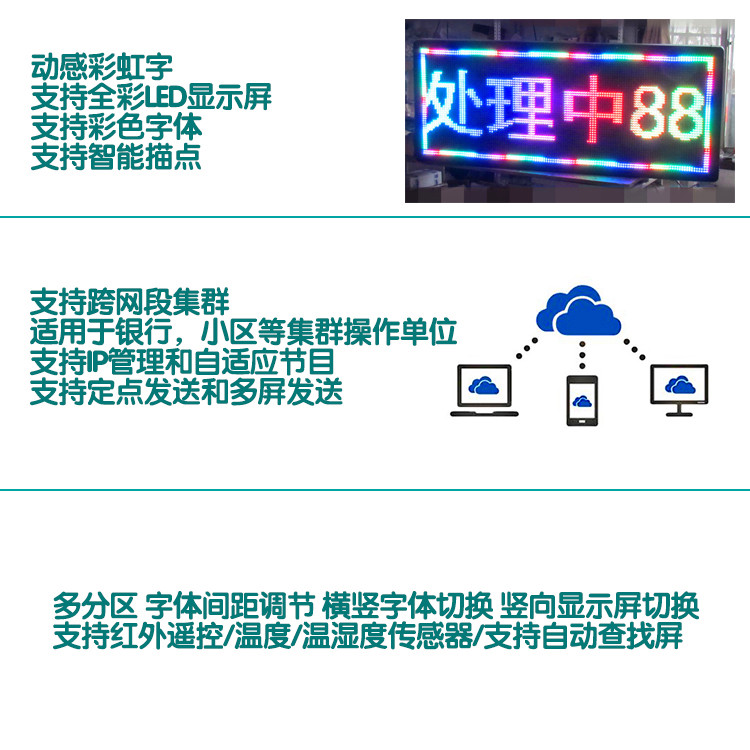 飞控控制卡FK-8T2网口led显示屏无线wifi台词戏曲舞台字幕CX5 7T2 - 图1