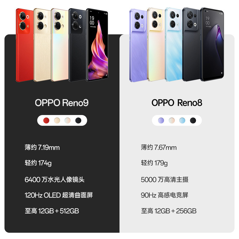 【12期免息】oppo reno9 oppo手机 OPPO熊鑫手机