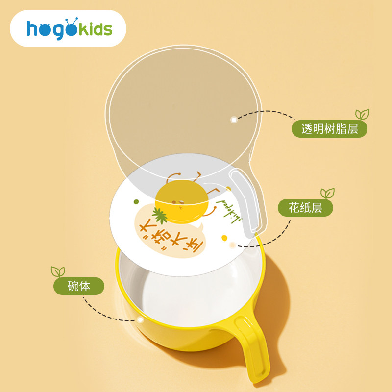 儿童吃饭专用碗防摔防烫儿童碗小孩汤碗宝宝碗带手柄家用餐具套装