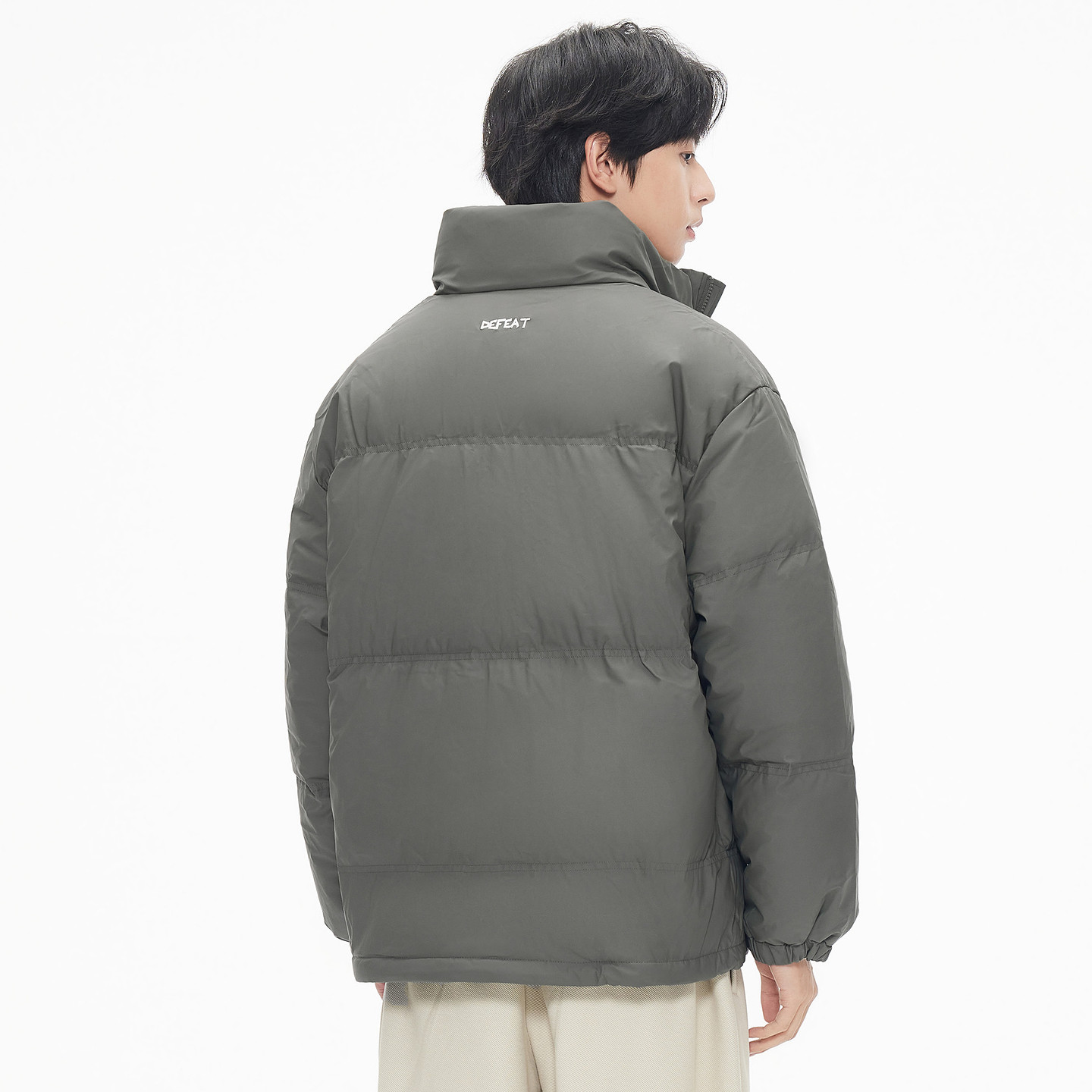 【3色可选】gxg.jeans男装 冬季保暖短款PU革立领羽绒服外套男,淘宝优惠券,粉丝福利购,淘宝优惠卷