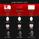 MINE Miroir de maquillage intelligent portable avec éclairage LED pour les filles à offrir à leur femme pour la Saint-Valentin