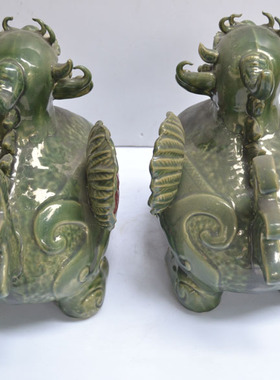 石湾公仔风水旺宅飞天貔貅工艺品