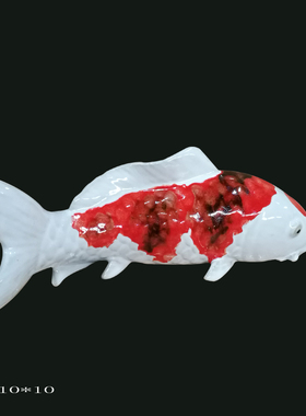 石湾公仔锦鲤墙壁艺术风装饰品