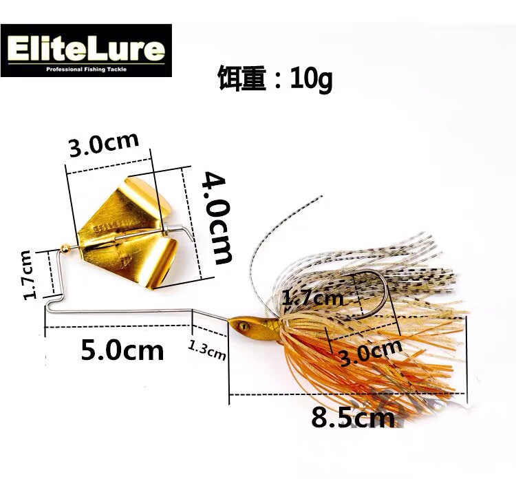 艾利特ELITELURE云豹复合亮片路亚饵水面拖拉机水面系黑鱼鲈鱼饵 - 图0