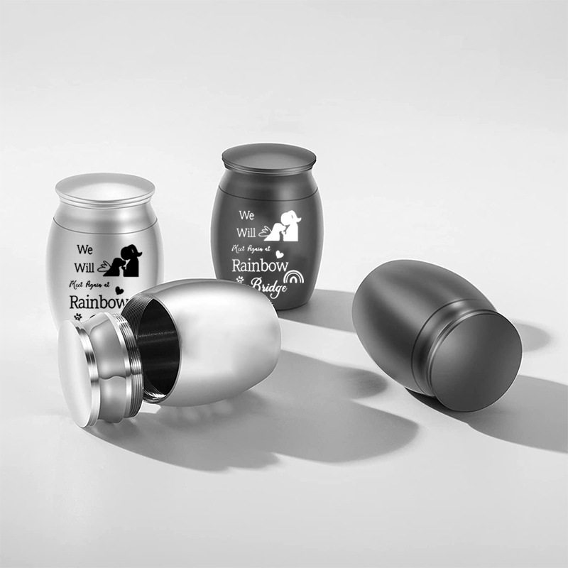 出口亚马逊金属刻字骨灰盒宠物骨灰罐殡葬用品亲人毛发纪念储物罐,淘宝优惠券,粉丝福利购,淘宝优惠卷