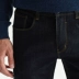 Thương hiệu quần kinh doanh nam denim giản dị thanh niên thẳng thắn nam màu xanh đậm xu hướng thời trang quần dài - Quần jean áo nam đẹp Quần jean