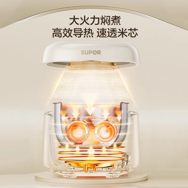 苏泊尔0涂层电饭煲3L家用智能小型迷你多功能预约保温煮饭锅,淘宝优惠券,粉丝福利购,淘宝优惠卷