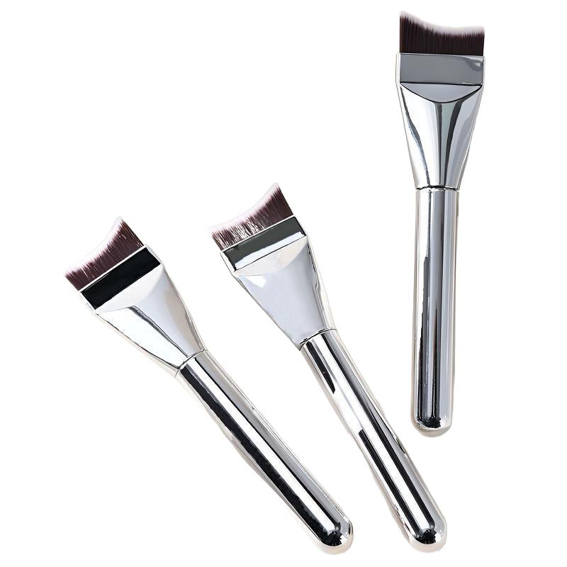 韩国粉底刷一字型不吃粉月牙扁平头底妆面膜刷遮瑕化妆刷鼻影修容,淘宝优惠券,粉丝福利购,淘宝优惠卷