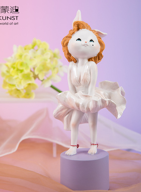 艺术家原创宝丽石可爱兔限量