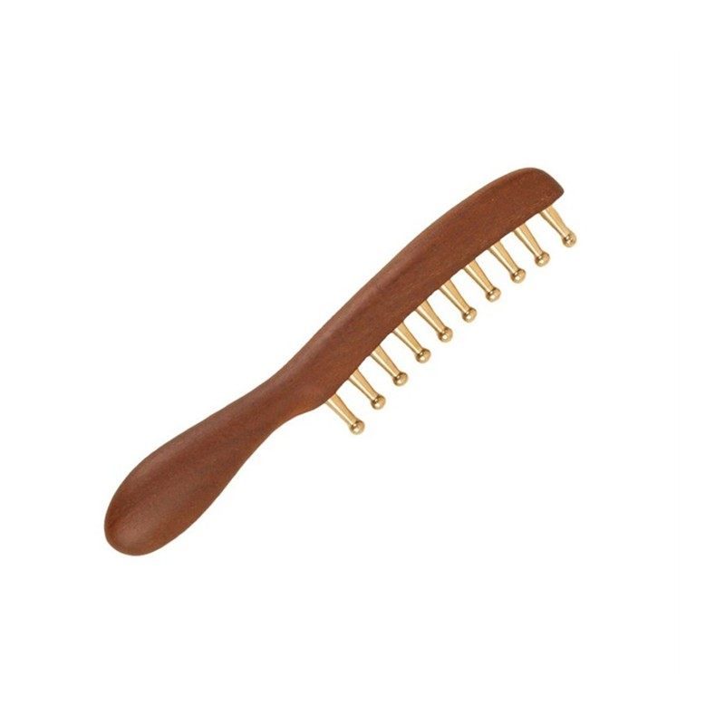 【经络疏通】黄铜材质宽齿头皮按摩养生梳子经络疏通其它个护工具,淘宝优惠券,粉丝福利购,淘宝优惠卷