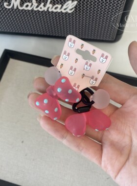 波点清透公主发饰甜美皮筋