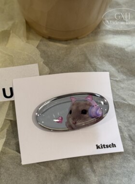 小众个性！镜面kitsch新款发夹！