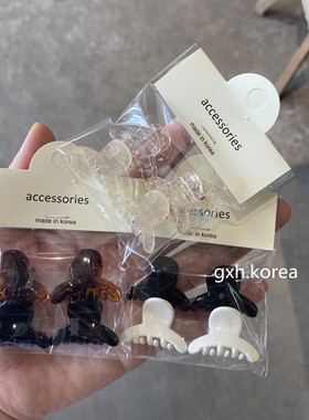 中号透明玳瑁色小宝宝迷你发卡