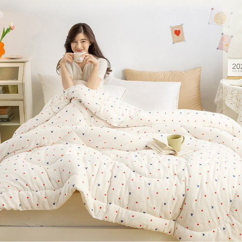 新疆棉花被芯棉被冬被子纯棉褥子垫被床垫手工保暖加厚学生宿舍被-图2