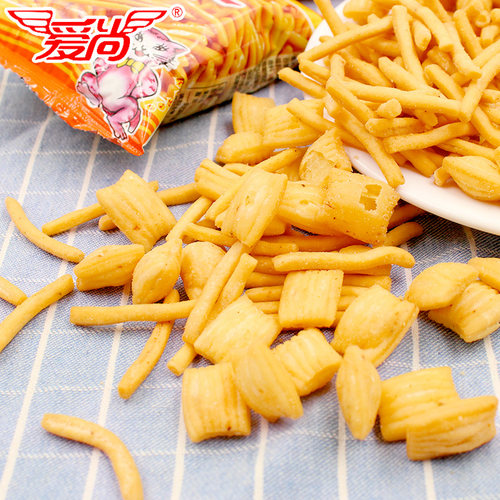 爱尚咪咪虾条蟹味粒18g独立大包网红爆款办公室零食休闲小吃食品 - 图2