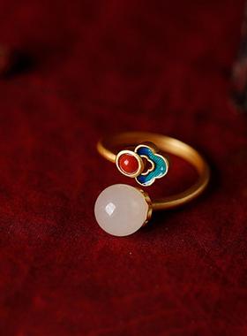 新品925纯银原创设计古法鎏金