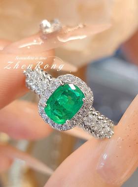 时尚轻奢气质红刚玉戒指复古带