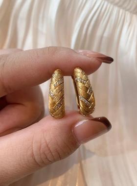 意大利拉丝穗穗平安手镯法式复古