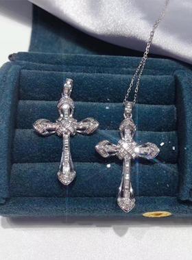 时尚百搭轻奢梯方吊坠ins风镀18K