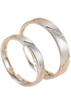 热卖爆款白铜镀银韩版拉丝开口