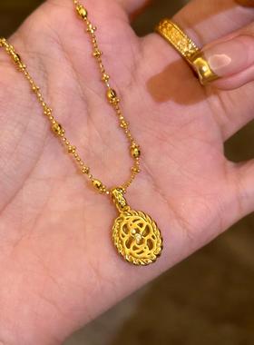 意大利中古风织纹雕金拉丝麦穗