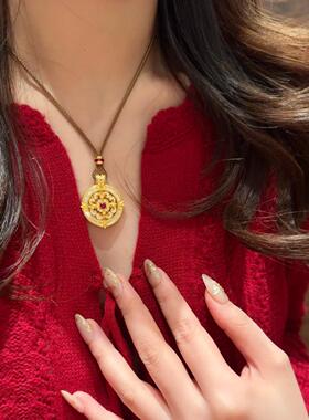 古法金色旋转动T方钻鸢尾花罗盘