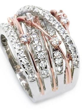 臻荣wish热卖新款闪钻微镶锆石