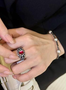 巴洛克风黑金轻奢复古满天星闪钻