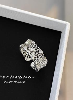 意大利织纹雕金珠罗纱工艺蕾丝