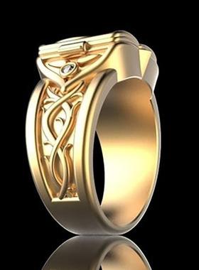 臻荣wish爆款嘻哈朋克镀18K黄金