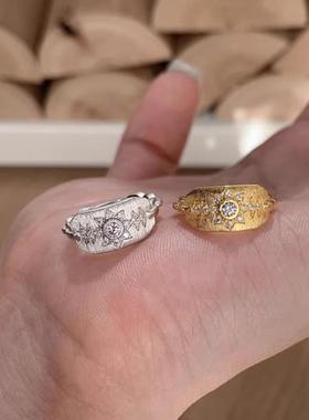 中古风Vintage星灿盾牌手工拉丝