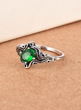 臻荣wish热卖新款绿色宝石订婚