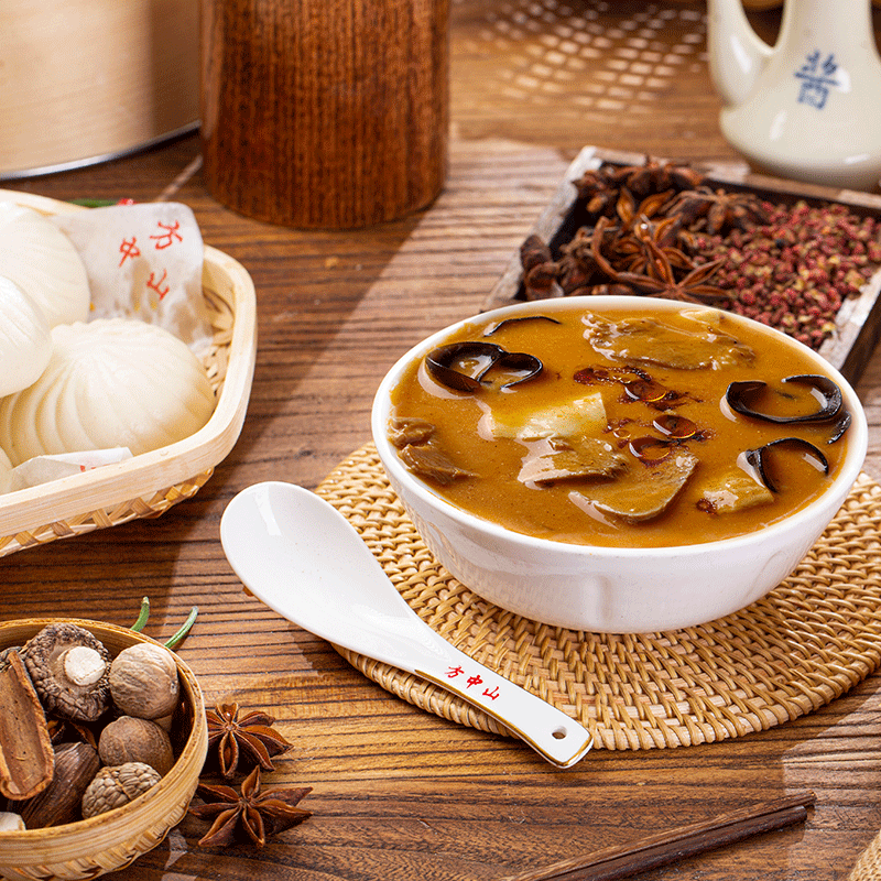 方中山胡辣汤料清真速食汤旗舰店木耳牛肉味河南特产小吃中秋礼盒 - 图0