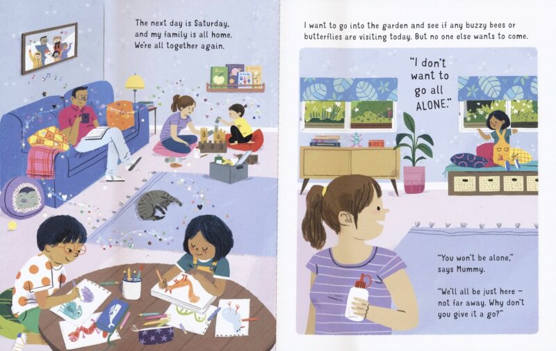 Usborne I'm Not (Very) Afraid of Being Alone 我并不是非常害怕独处 情商管理 低幼故事绘本 英文读物 精装 英文原版进口图书