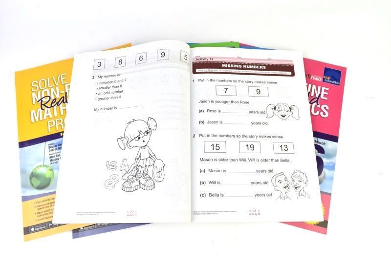 Solve Non Routine Real World Mathematics Problems Workbook 1-6年级 SAP现实生活中的数学问题 新加坡小学数学练习册 英文原版 - 图1