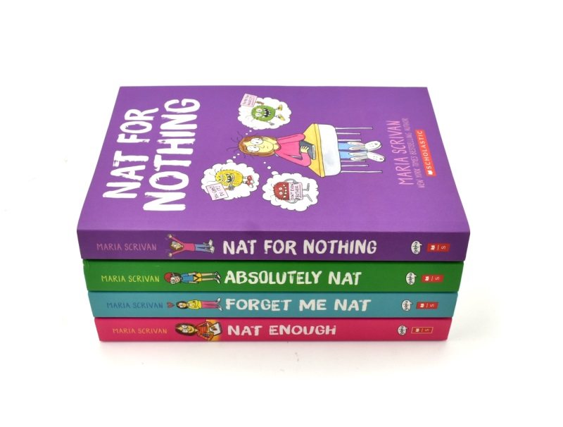 Nat Enough 不够自信的娜塔莉 自尊情感 成长漫画小说 青少年课外读物 纽约时报畅销书 9-12岁 英文原版进口儿童图书,淘宝优惠券,粉丝福利购,淘宝优惠卷