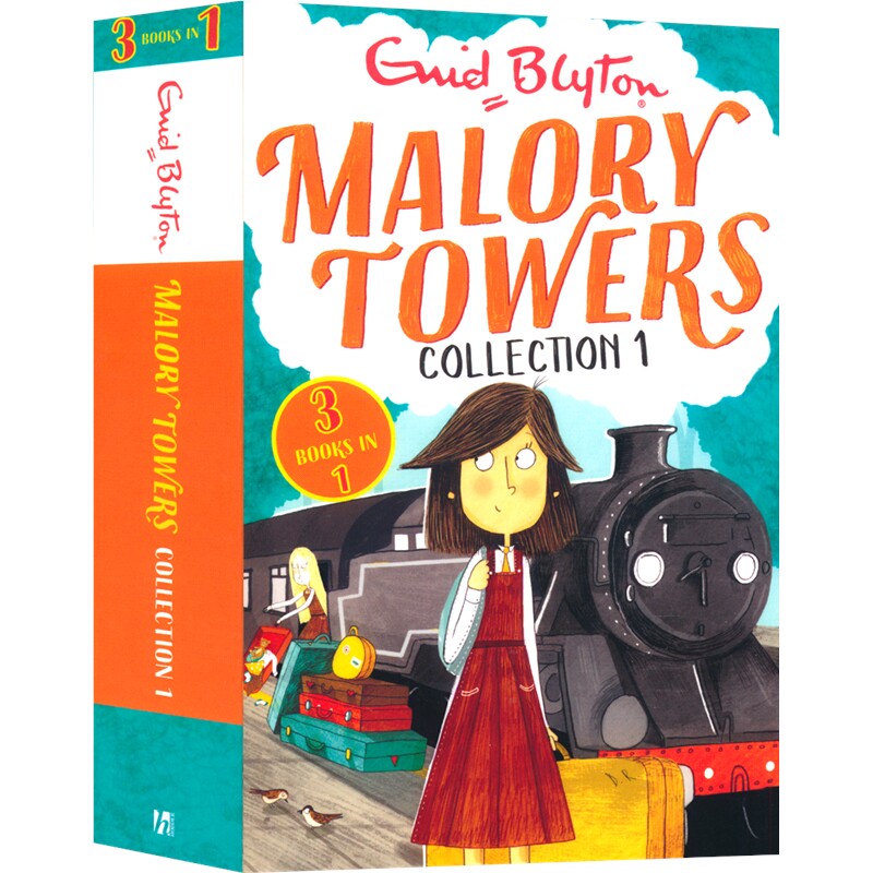Enid Blyton伊妮德·布莱顿 The Malory Towers 1-12马洛里塔合订本故事集4本装 女孩校园小说英语章节书 儿童英文原版进口图书