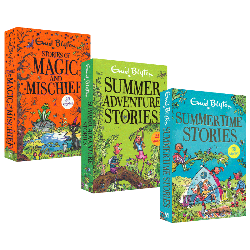 Enid Blyton 伊妮德布莱顿 夏日冒险魔法恶作剧3册英文原版儿童图书Summertime Stories Summer Adventure Magic and Mischief - 图3