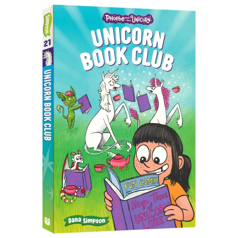 Phoebe and Her Unicorn 菲比和她的独角兽1-11 13-22 英文原版全彩漫画书 9-12岁儿童英语课外读物 友谊奇幻冒险主题