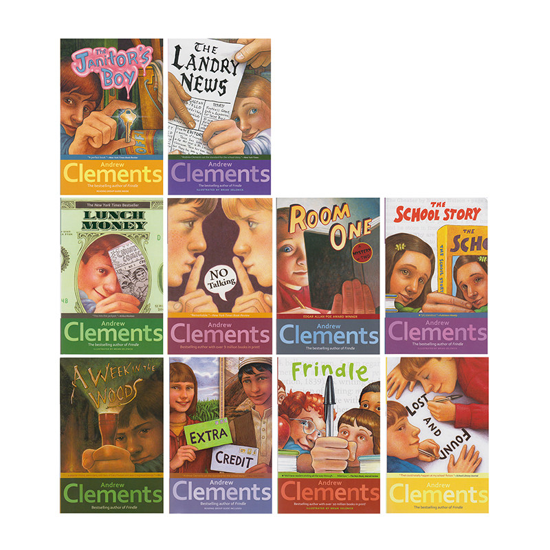 Andrew Clements' School Stories 安德鲁克拉门校园小说10册合集 青少年青春故事插图英语章节书 英文原版进口儿童图书8-12岁
