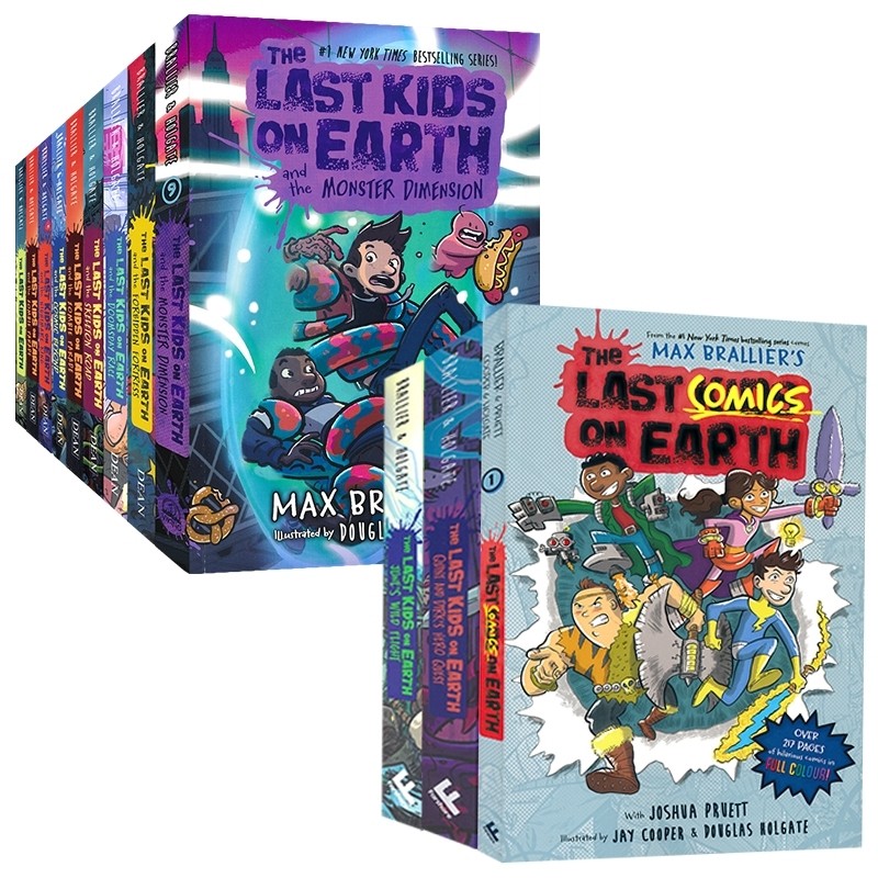 The Last Kids On Earth 地球上最后的孩子10册套装 英文原版章节小说 奇幻冒险 全彩漫画 8-12岁课外读物 纽约时报畅销书