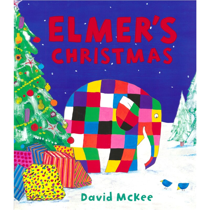 The Elmer Christmas Collection 花格子大象艾玛 3册盒装 经典绘本 圣诞故事图画书 吴敏兰书单 亲子读物 英文原版进口儿童图书