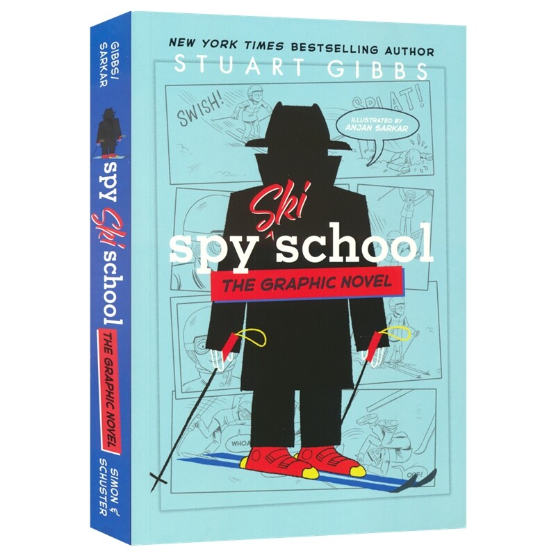 Spy School Graphic Novel 间谍学校 英文原版全彩漫画书1-4册 滑雪学校 间谍营 邪恶的间谍学校 小学英语课外读物 9-12岁儿童图书