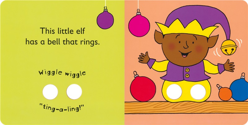 【自营】A Finger Wiggle Book Merry Little Christmas 圣诞快乐手指互动书 Nick Sharratt 故事绘本 亲子互动 英文原版进口图书 - 图3