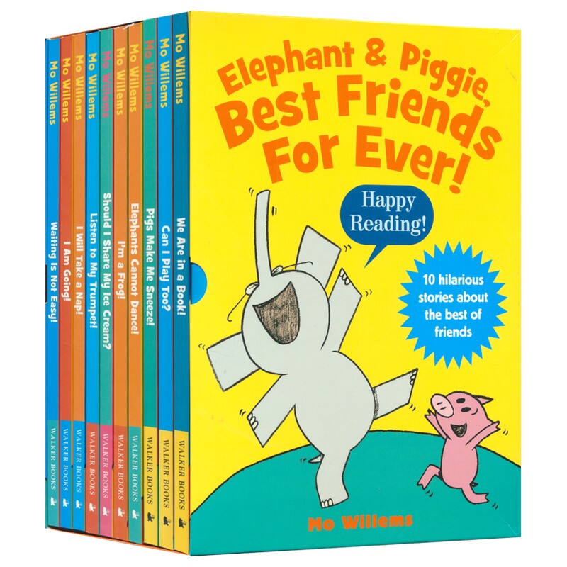 An Elephant and Piggie Book 小猪小象1-20册 英文原版儿童故事绘本 情商培养 凯迪克奖作家Mo Willems吴敏兰书单 别让鸽子开巴士