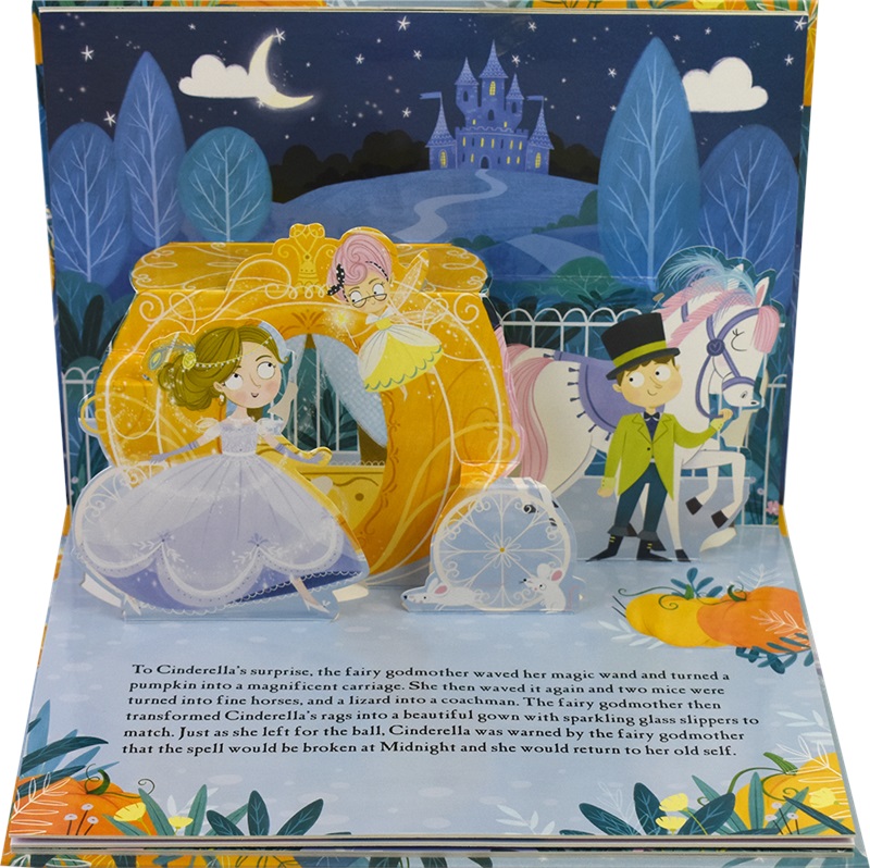 Fairy Tale Pop-Up Book 经典童话故事立体书 小红帽灰姑娘白雪公主睡美人金发姑娘 儿童英语故事绘本 英文原版进口图书 - 图1