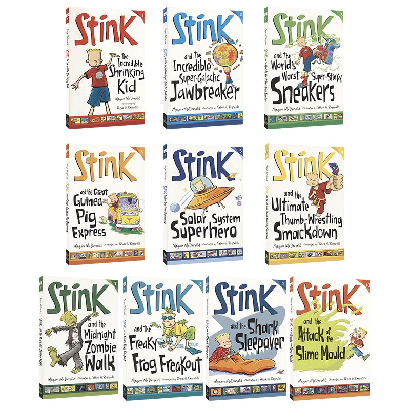 Stink 小男孩日常生活故事1-13 桥梁读物 作者Judy Moody 儿童幽默章节小说 语言简单口语化 初级阅读 英文原版进口图书