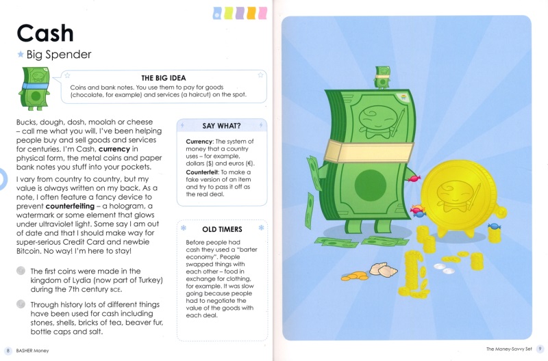 Basher Money Science Coding巴舍尔金钱编程太空流行病标点符号书写儿童百科英语科普百科课外读物英文原版进口图书-图3