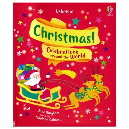 Usborne Christmas Celebrations Around The World 圣诞节 世界各地的庆祝活动 少儿百科科普 精装大开本 英文原版进口儿童图书 - 图0